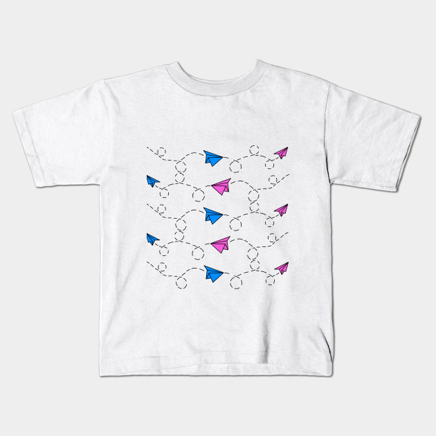 Pink and Blue Paper Planes